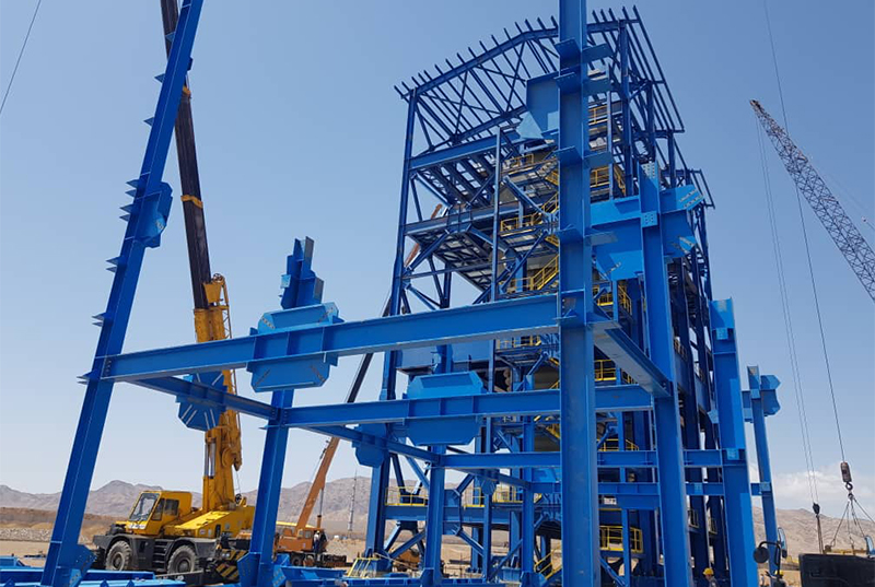 Screen Area, Baling and HPGR Structures – Bahabad Pelletizing Project